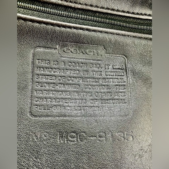 Vintage COACH Black #9135 Small Hippie Flap with Nickel Hardware - Picture 12 of 13